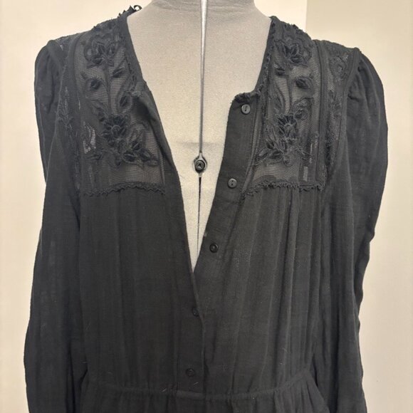 Zara Long Sleeve Embroidered Mini Dress - Picture 3 of 5